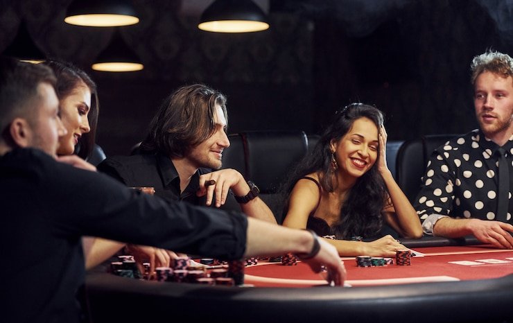 Live Asia Gaming blackjack table at saudi togel showing dealer and multiple players